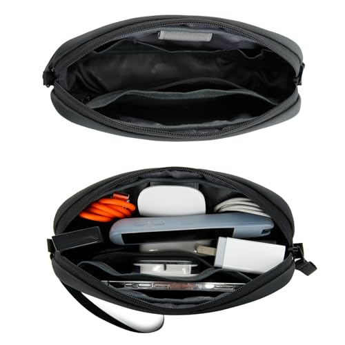 BANGE Travel Organizer Case Water Resistant Electronics Travel Bag Organizer for Cable Tech Pouch Accessories Carry Storage for Cord Phone Cables USB Flash Drive Daily Items - Image 3