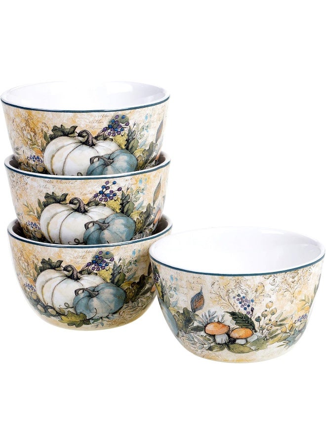 Certified International Harvest Gatherings 16Piece Ceramic Dinnerware Set Service for 4  - Image 4