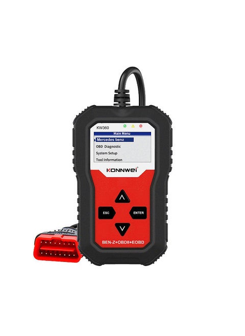 KONNWEI OBDII Scanner Code Reader Engine Fault Reader Tire Pressure Monitoring Car Diagnostic Scanner Tool Replacement for Mercedes All Seris