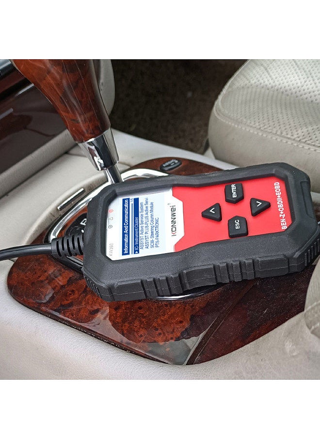 Konnwei - KONNWEI OBDII Scanner Code Reader Engine Fault Reader Tire Pressure Monitoring Car Diagnostic Scanner Tool Replacement for Mercedes All Seris - Image 1