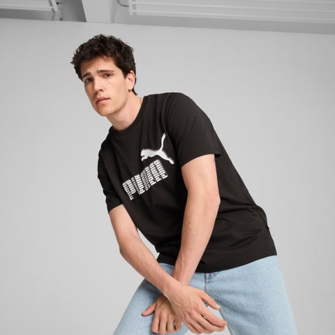 GRAPHICS No. 1 Logo Mens Black T-Shirt