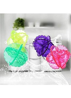 Gopinath Autolink Gopinath Autolink Washing Machine Ball Laundry Dryer Ball Durable Cloth Cleaning Ball Pack of 4 Multicolor  - Image 1