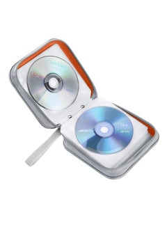 Y&D SYOSI CD Case, 48 Capacity Plastic Case Hard Shell DVD Storage Box Large & Binder for Car, Home, Office, Travel (Orange)  - Image 5