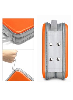 Y&D SYOSI CD Case, 48 Capacity Plastic Case Hard Shell DVD Storage Box Large & Binder for Car, Home, Office, Travel (Orange)  - Image 3