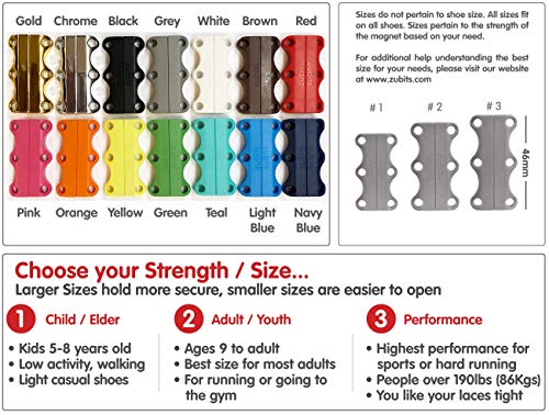 Zubits Magnetic No Tie Shoe Closures for Adults, Kids, and Seniors (2 In Pack) - Image 5