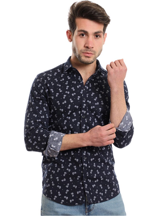 WHITE RABBIT Buttons Down Pineapple Long Sleeves Shirt - Image 1