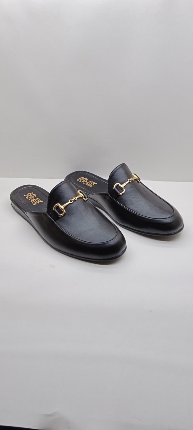 Depasse Black Gold Home Guest Dowry Bundle and Groom Slippers - Image 1
