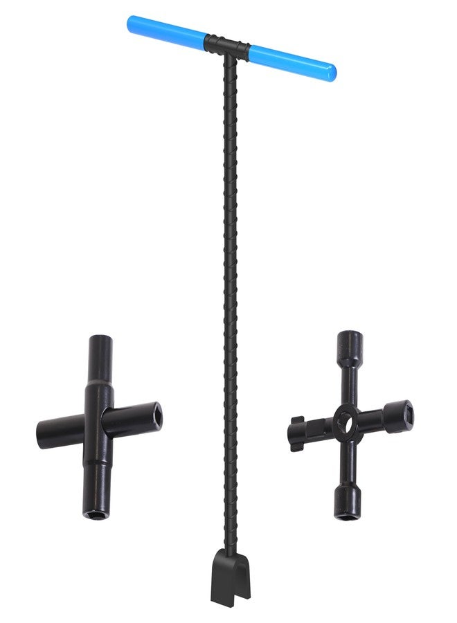 JUMBO 16" Water Meter Key with 4 Way Sillcock Key and 4 Way Multi Utility Key - Image 1