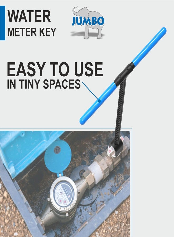 JUMBO 16" Water Meter Key with 4 Way Sillcock Key and 4 Way Multi Utility Key - Image 5