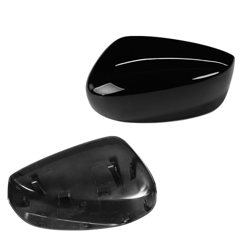 Abodvu Compatible with Honda Accord Mirror Cover Replacement 2008-2012,8th Gen Accord Sedan Mirror Cap for Left Driver Side,Clip on,W/O Turn Signal Gap Replace for 76251TVAA31,Glossy Black,1 PCS - Image 1