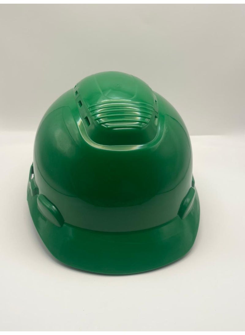 TEAKWOOD Ratchet Safety Helmet, Green - Image 2