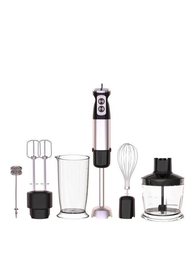 HuHa 6-in-1 600W Multifunctional  Electric Blender Stainless Steel Food Cooking Stick UK Plug - Image 1