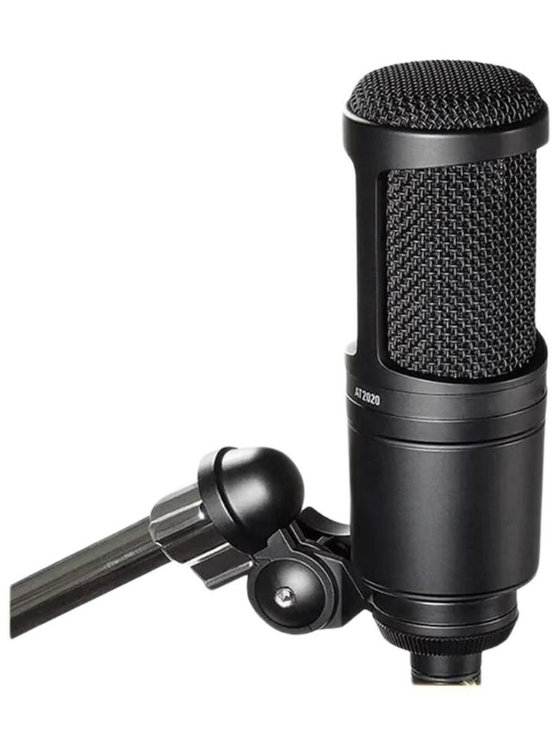 Audio-Technica At2020 Professional Studio Condenser Microphone for Live Streaming, Karaoke, Recording, Dubbing, Black - Image 4