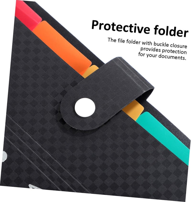 NUOBESTY 7grids Heavy Duty Folder Dividers Checkerboard Folder Expandable Office Supplies Receipt Organizer - Image 3