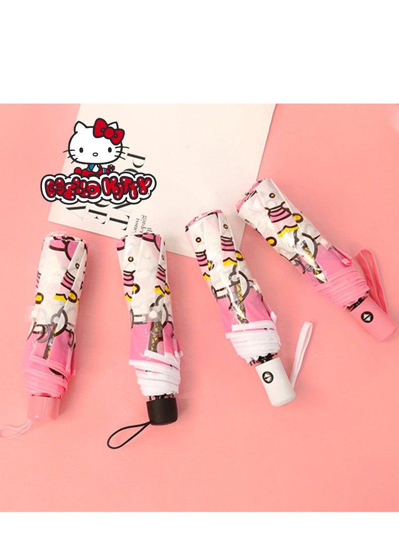 Rally - Hello Kitty and Various Anime Characters Umbrella - Transparent, Portable, Foldable, Anti-UV - Random Pick - Image 1