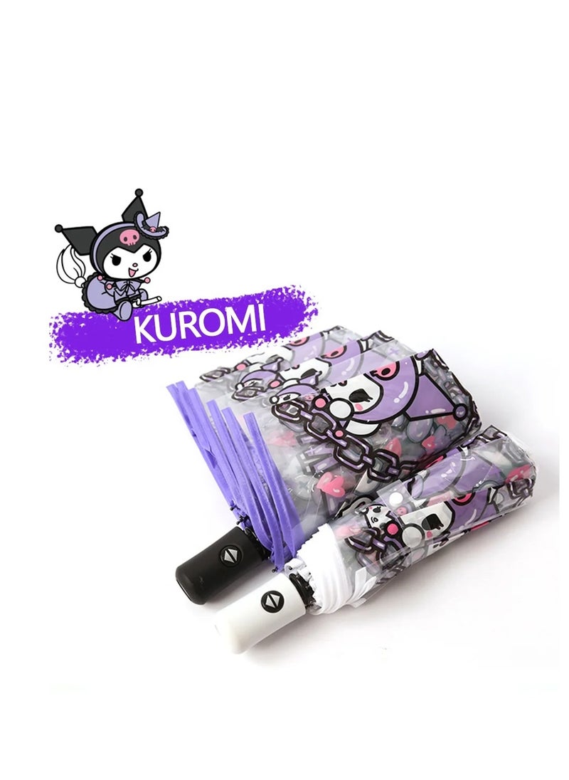Rally - Hello Kitty and Various Anime Characters Umbrella - Transparent, Portable, Foldable, Anti-UV - Random Pick - Image 1