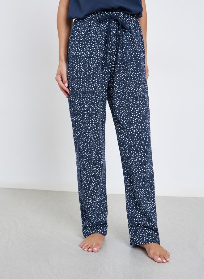 Styli Star Print Pocket T-Shirt and Pyjama Set - Image 4