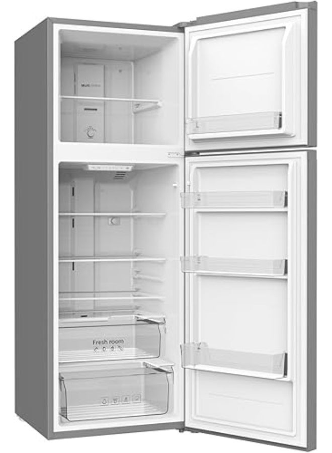 Akai 420 Liters Double Door Refrigerator with Inverter Compressor, No Frost Technology, Recessed Handle, Multi Air Flow Freezer,RFMA-S420WTi 420 L RFMA-S420WTi silver - Image 3