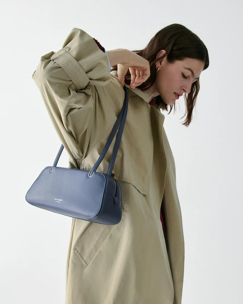 كيت سبيد Grace Glazed Leather East-West Shoulder Bag