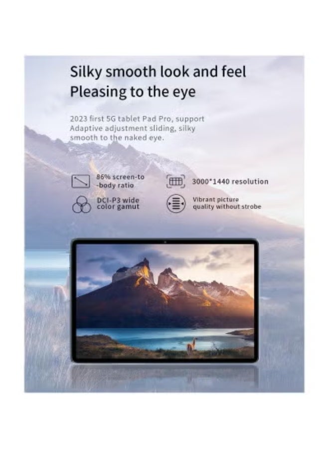 Umiio 10.1-Inch Android Tablet with 6GB RAM & 128GB ROM | Dual SIM 5G + Wi-Fi Connectivity | HD Display Optimized for Gaming, Streaming & Work | Long Battery Life | Slim, Lightweight Design in Elegant Grey | Fast & Portable All-in-One Entertainment Tab - Image 3