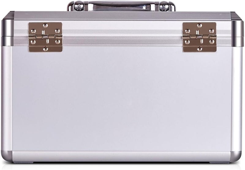 Jssmst Medication Lock Box with Key Medicine Lock Box for Medication Storage First Aid Box Locked Medicine Case Key Safe Locking Box for Drugs Use 12 x 74 x 81 inches Silver - Image 5