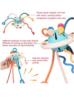 XICEN Baby Push and Pull Toy Food Grade Silicone Pull String Early Development Activity Toy Educational Montessori Teething Toy for Infants Toddlers  - Image 4