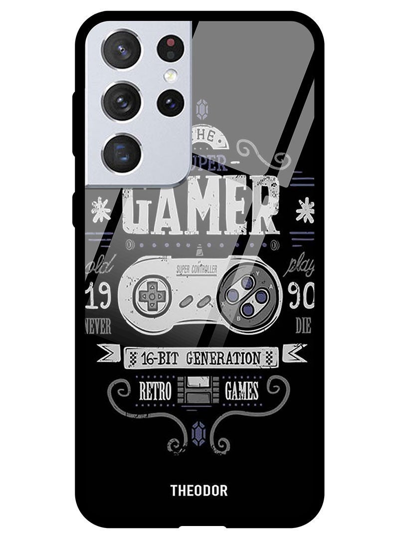 Theodor Protective Tempered Glass Case Cover Samsung Galaxy S21 ULTRA Super Gma - Image 1