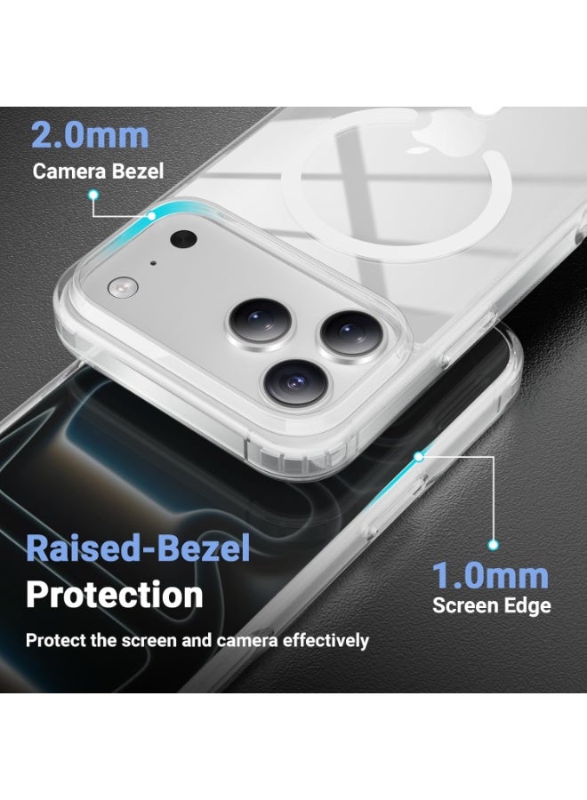 Houmt iPhone 17 Pro Max Clear Case Compatible with Magsafe Anti-Yellowing Cover iPhone 17 Pro Max Shockproof Slim Magnetic Phone Case For iPhone 17 Pro Max 6.9 inch - Image 5