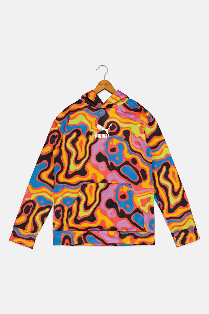 PUMA هودي رياضي للأطفال الأولاد بشعار العلامة التجارية، متعدد الألوان - Image 2