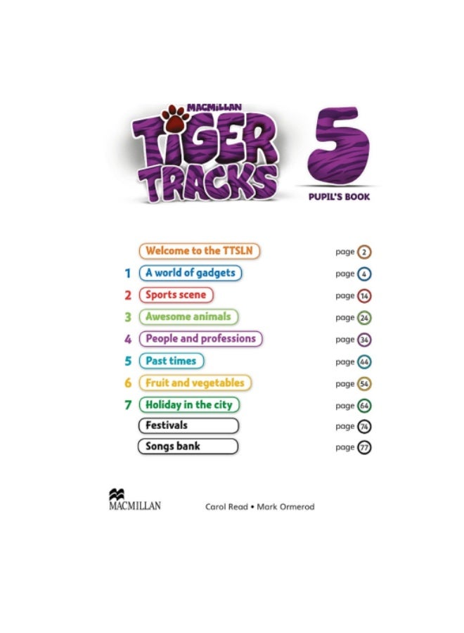 Macmillan Tiger Tracks -  English Course for Schools -level  5-Pupils Book - Image 1