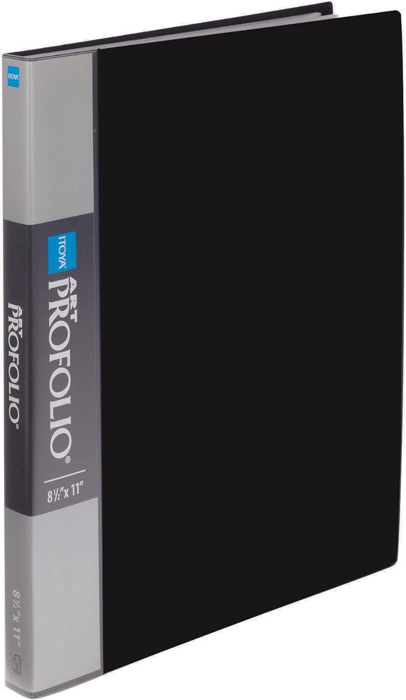 ITOYA Original Art ProFolio 8.5x11 Black Art Portfolio Binder with Plastic Sleeves with 72 Pages - Portfolio Folder for Artwork with Clear Sheet Protectors - Presentation Book for Art Display - Image 1