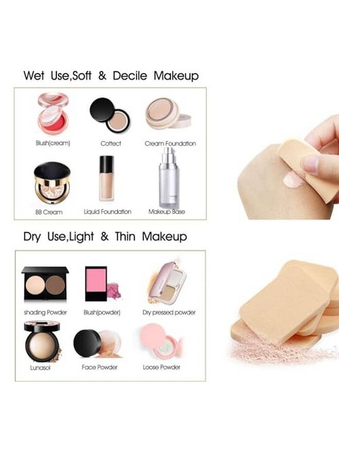 RIXTEC (Pack 2) 6-In-1 Professional Beauty Blender Sponge For Face Makeup With Cotton Pad Foundation Beauty Blender, Powder Buff, And Cosmetic Puff Perfect For Women'S & Girls Cosmetic Makeup | Beauty Blender Sponge Set Is For All Skin Types - Soft, Latex-Free, Reusable & Washable (Multi-Color) - Image 4