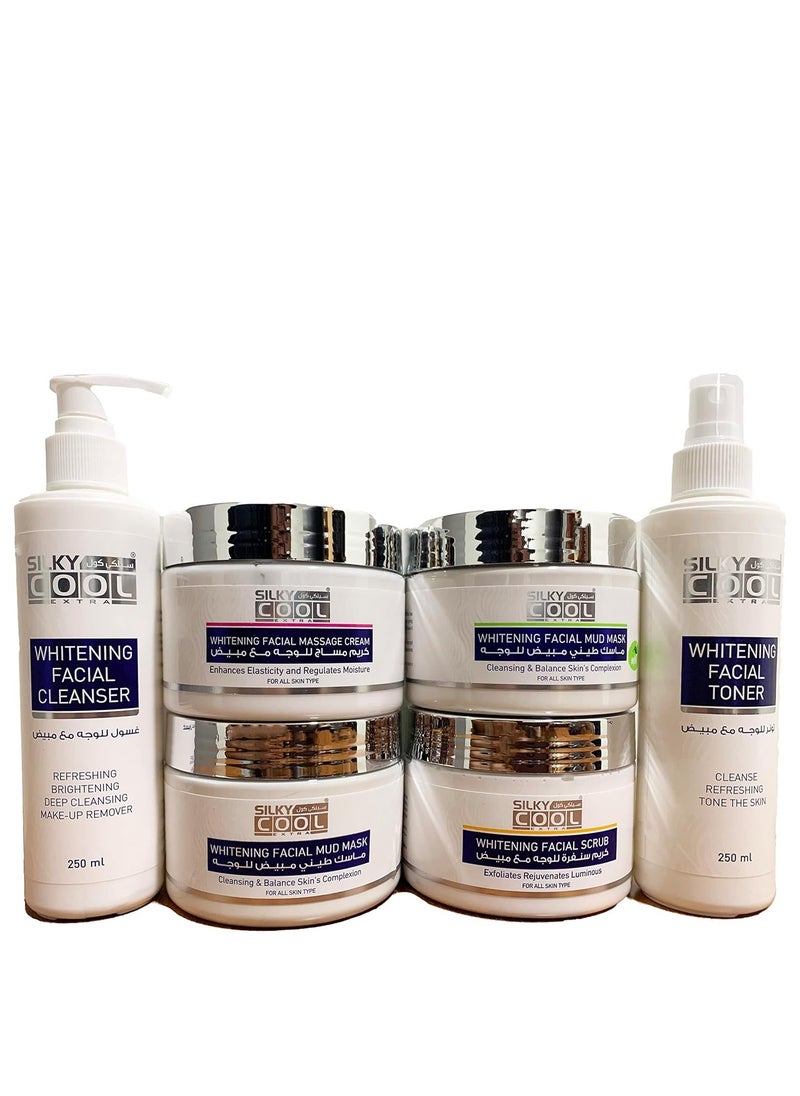Silky Cool Silky Cool 6pcs Whitening Facial Kit For A Soft & Younger Skin Facial Care Set  - Image 1