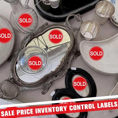 Well Tile Red Small Sold Stickers Dot 1" Round Sold Point of Sale Price Pricing Inventory Control Labels for Retail Store Yard Sale 500/Roll - Image 5