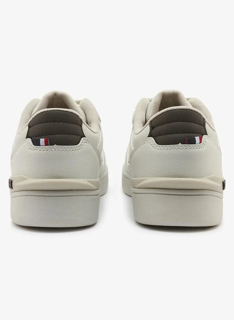 U.S. Polo Assn.  U.S. Polo Assn. Women SHARK GLB 6FX Beige Sneakers – Casual Lace-Up Fashion Shoes | Lightweight Cushioned Everyday Comfort Trainers  | Best Price UAE