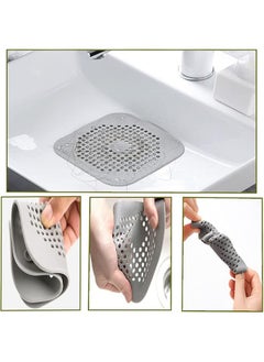 Beauenty 3 Pcs Drain Cover Bathroom Floor Drain Filter, Drain Hair Catcher Flat Silicone Plug, Silicone Hair Stopper Drain Strainer with Suction Cups for Bathroom and Kitchen  - Image 3