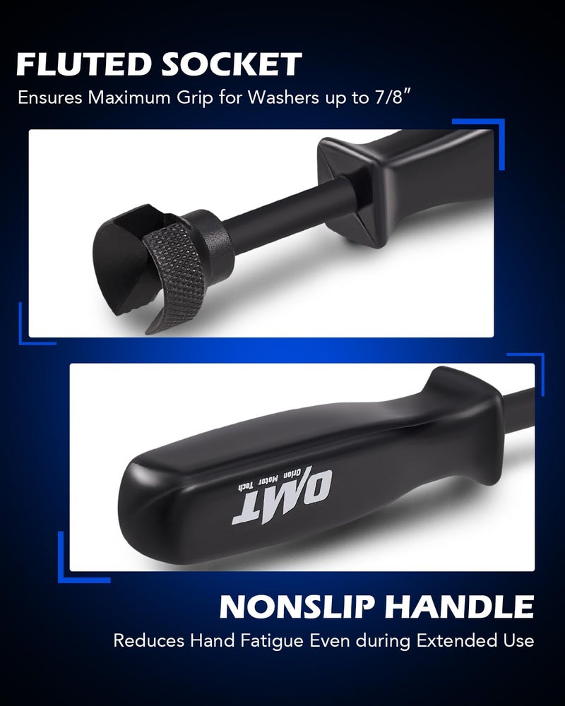 Orion Motor Tech Drum Brake Tool Kit, 3 pc Drum Brake Adjustment Tool Set with Brake Spring Compressor Tool and Brake Spoon, Double Ended Brake Spring Pliers for Brake Spring Removal and Installation - Image 5