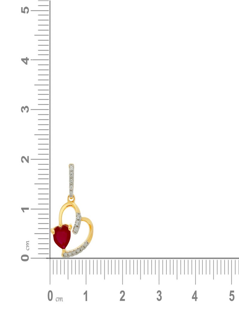 Malabar Gold and Diamonds 18 Carat 750 Purity Mine Diamond Pendant MRGHTH012PN5 - Image 5