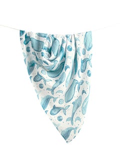 Crane BABY Caspian Single Swaddle Wraps (Whale Print)  - Image 3