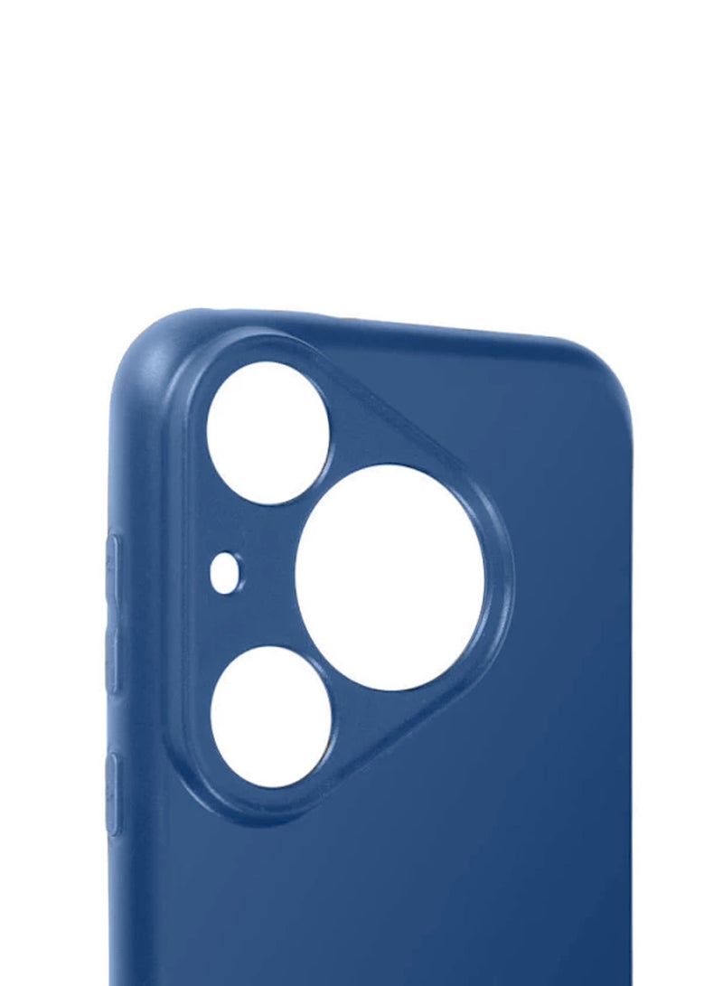 دبليو تيك غطاء حماية لهاتف Huawei Pura 80 5G 2025 من السيليكون السائل الناعم (MCRPSN) - أزرق بحري - Image 3