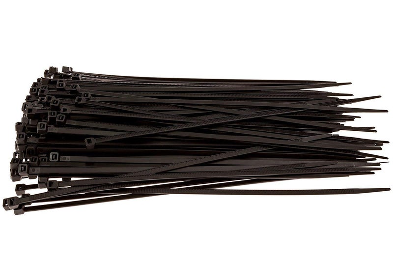 SCHOFIC Cable Zip Ties Heavy Duty 158 MM [Size 6.0 INCH], Ultra Strong Plastic [Polyamide] Wire Ties with 49 Pounds Tensile Strength, Nylon Tie Wraps with 4.8 MM Width (200, BLACK) - Image 2