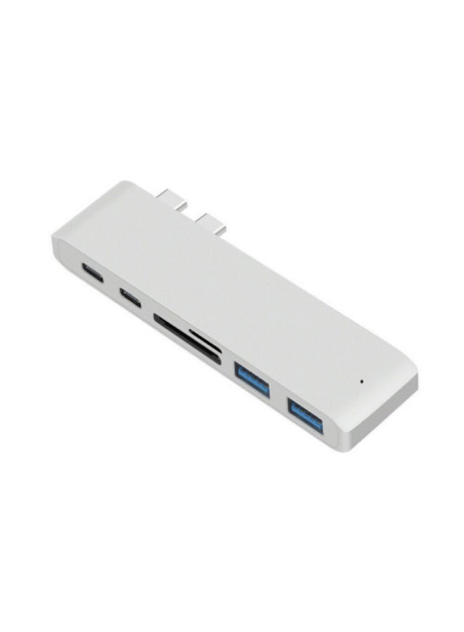 Neutral Typec Expansion Dock 7-in -1 Hub For Macbook Usb Splitter Hdmi Network Port Docking Station - Image 2