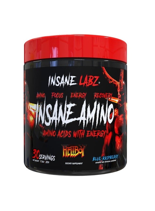 Insane labz Hellboy Bundle, Psychotic Hellboy Pre Workout and Insane Amino BCAA, Increase Muscle Mass, Strength, Focus and Recovery Time, Blue Raspberry - Image 3