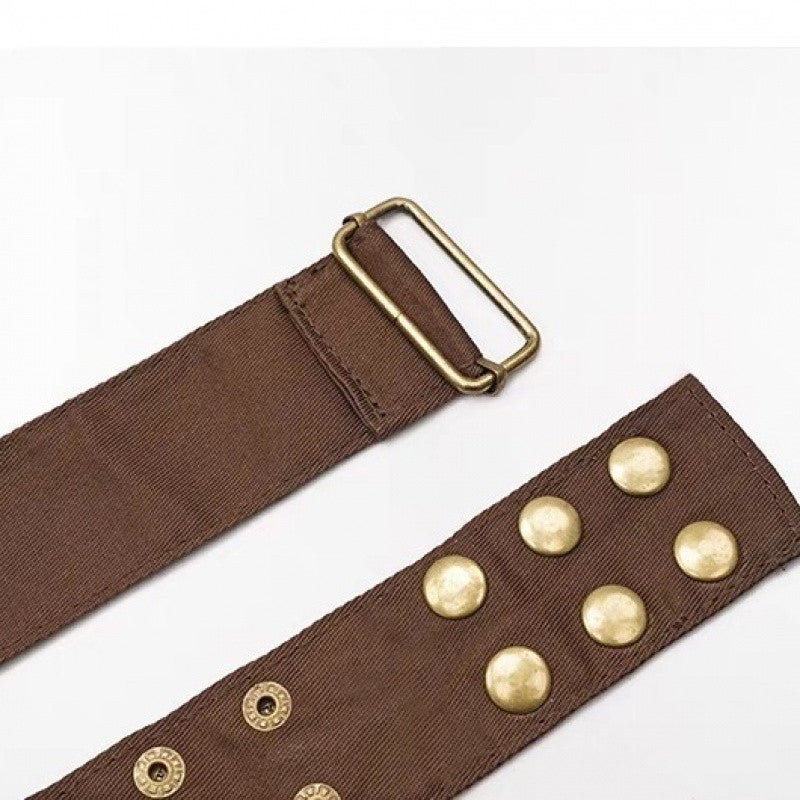 Q4C Shop Owner Model Outfit With Bag American Retro Waist Bag Belt Bag - Image 4