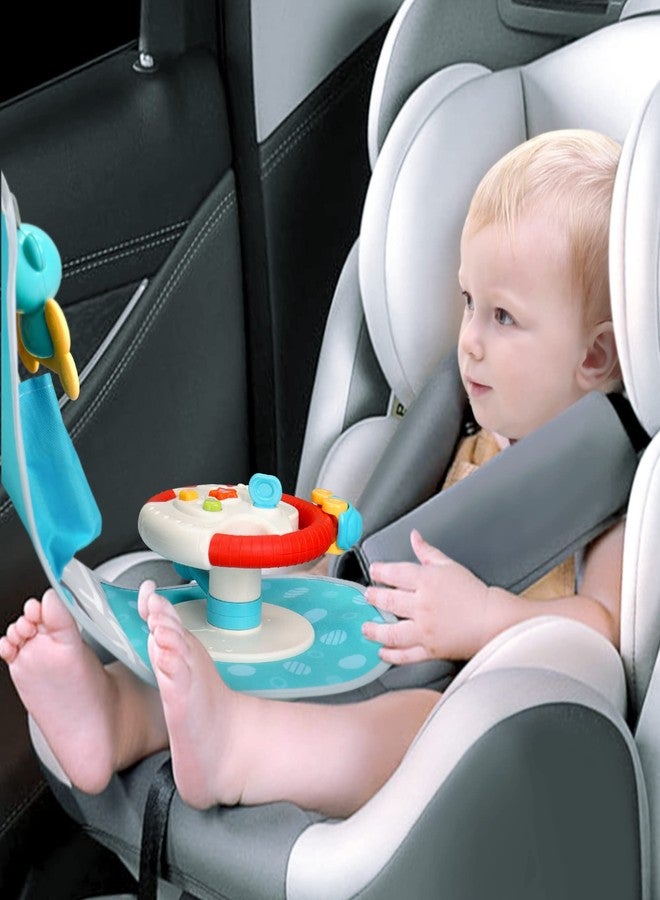 Caterbee Baby car seat Toys with Steering Wheel Center for Long Journeys (Car) - Image 2