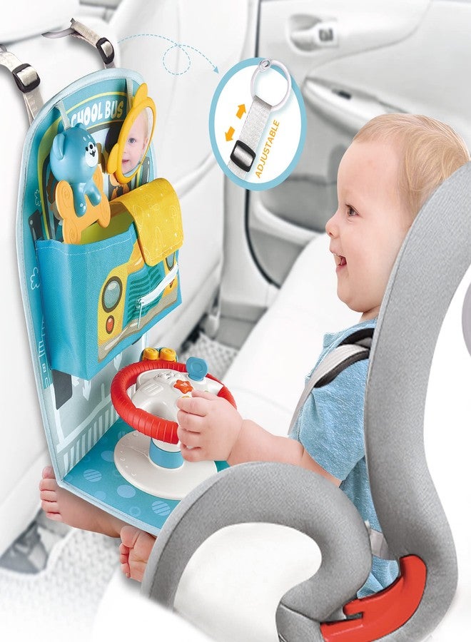 Caterbee Baby car seat Toys with Steering Wheel Center for Long Journeys (Car) - Image 1