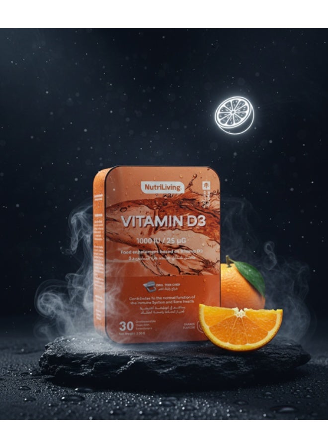 Nutro Nutri Living Vitamin D Soluble Orally Dispersible Tablets - 30 Tablets - Image 2