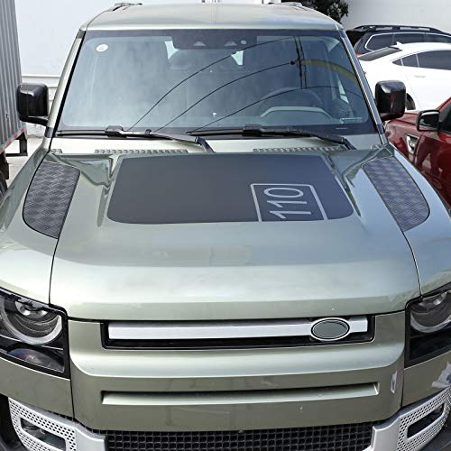 CHEYA Car Exterior Air Vent Outlet Exterior Hood Decoration Stickers Decal Emblem for Land Rover Defender 110 90 2020 2021 2022 2023 (Landrover Defender 110 Accessories, Black) - Image 3