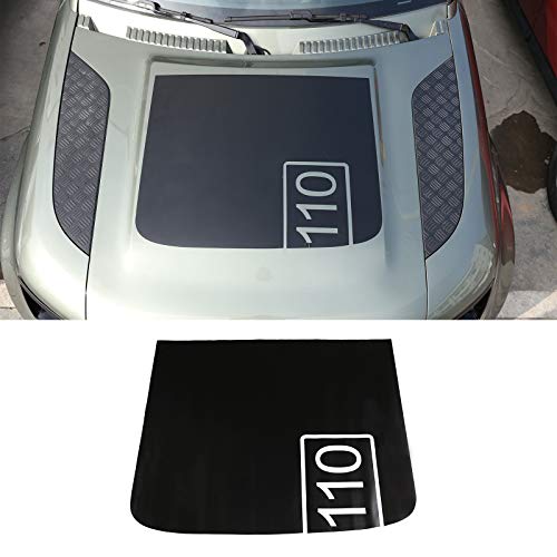 CHEYA Car Exterior Air Vent Outlet Exterior Hood Decoration Stickers Decal Emblem for Land Rover Defender 110 90 2020 2021 2022 2023 (Landrover Defender 110 Accessories, Black) - Image 1