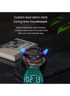 General Wireless Bluetooth Speaker with LED Flash Light Portable Outdoor Bedside Kids Room Alarm Clock Subwoofer Music Tf Player with Microphone Hands Free Calling  - Image 5